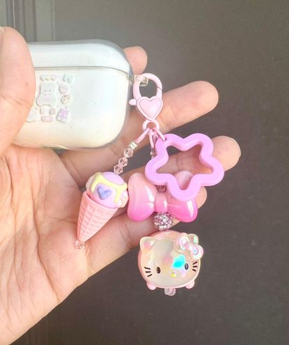 Hello Kitty Sanrio beads handmade phonecharm keychain bagchain y2k