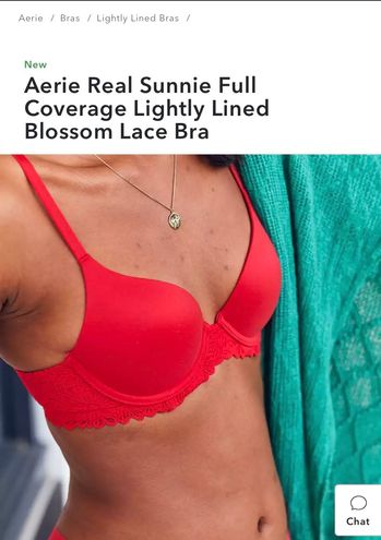 Aerie Real Sunnie Full Coverage Lightly Lined Blossom Lace Bra