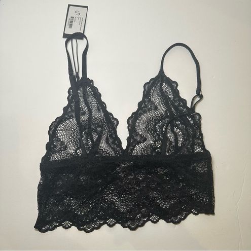 NWT Understatement Black Sheer Lace Bralette Top Size S - $45 New With Tags  - From Hayley