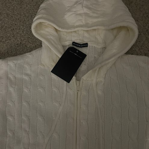 Brandy Melville Ayla Cable Knit Zip Up Tan - $45 New With Tags - From  Allison