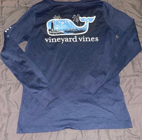 Vineyard Vines, Tops, Vineyard Vines Navy Blue Long Sleeve T Shirt Size  Xs