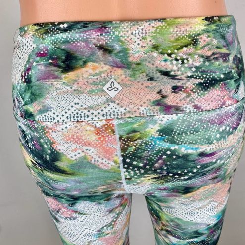 prAna Womens Athletic Multicolor Pillar Floral Printed Workout