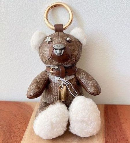 Coach Bear Bag Charm In Signature Canvas - $80 New With Tags - From Juli