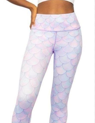 MIAMI FITWEAR Kali mermaid multi color pink blue leggings Size