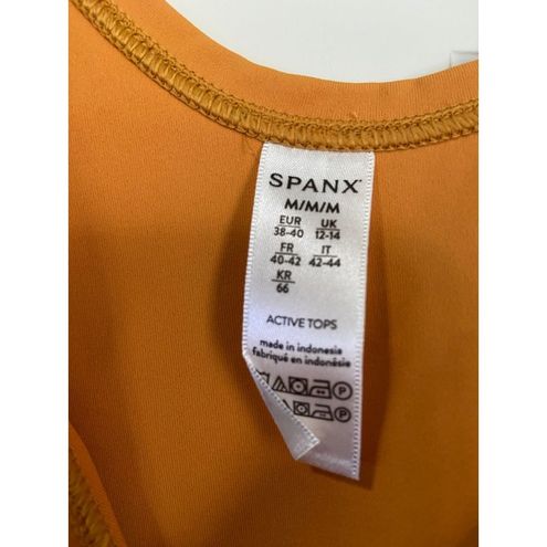 Spanx 50430R The Get Moving Fitted Tank Crop Top Shirt Golden Hour Women's M  NWT Size M - $32 New With Tags - From Annette