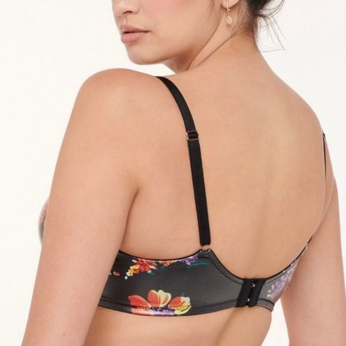 Night Blooms Padded Balconette Bra