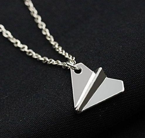 Paper Airplane Necklace - $16 - From Lydia