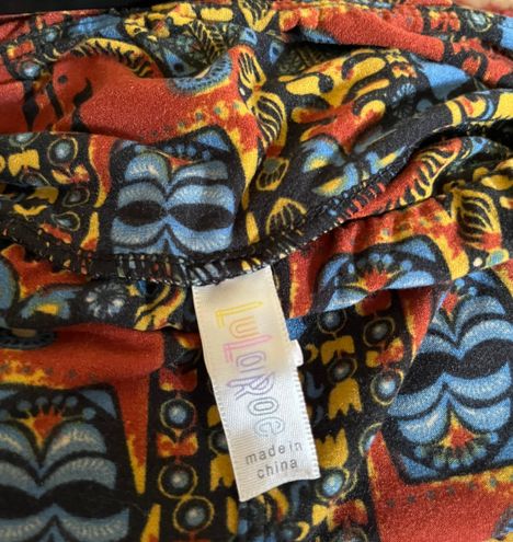 LuLaRoe Tc Leggings Brown Horse Size 14 - $14 (44% Off Retail