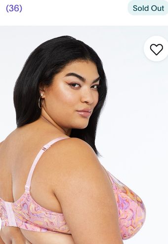 Savagexfenty Savage fenty X-Ray pink sheer Purple Pastel Holographic Half  Cup Plunge bra 40DD Multiple Size 40 E / DD - $45 (25% Off Retail) - From  DONNIE