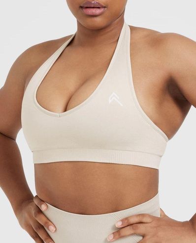 Classic Seamless 2.0 Halter Neck Bralette | White