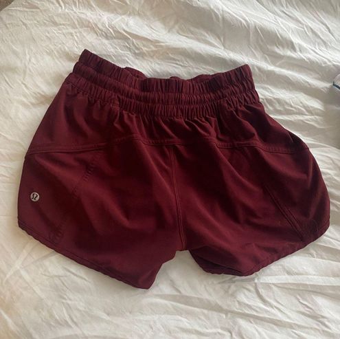 Red Merlot Lululemon Shorts - Gem