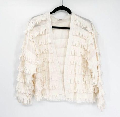 Ulla johnson store fringe cardigan