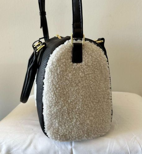 Juicy Couture Sherpa Faur Fur Speedy Flashback Satchel Crossbody Bag Black  - $78 New With Tags - From Refashionista