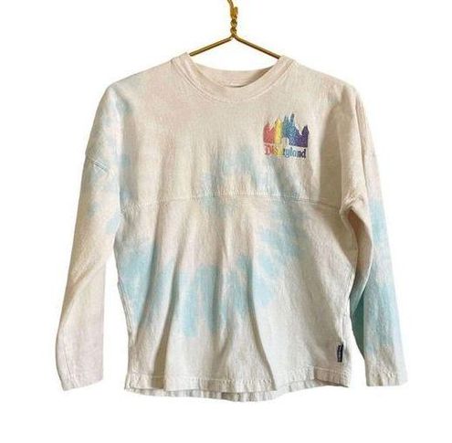 Disney Spirit Jersey Long Sleeve T-Shirt Women's XS Pink Tie Dye