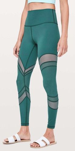 Lululemon High Rise Mesh Leggings Green Size 8 - $80 (32% Off