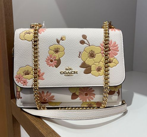 Coach Tech Wallet in Signature Canvas with Floral Cluster Print