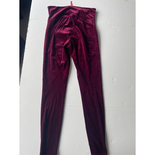 SPANX | Velvet Leggings - Rich Burgundy