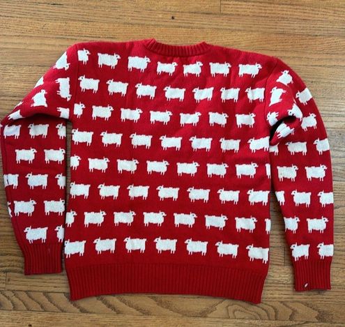 Warm & Wonderful Women's Fitted Diana Edition Cotton Sheep Sweater