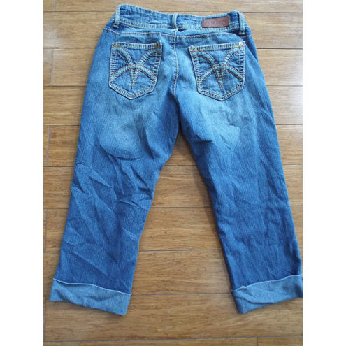 VIGOLD Blue Denim Straight Leg Capri Jeans Womens Size 1/2 26 - $14 - From  INJ