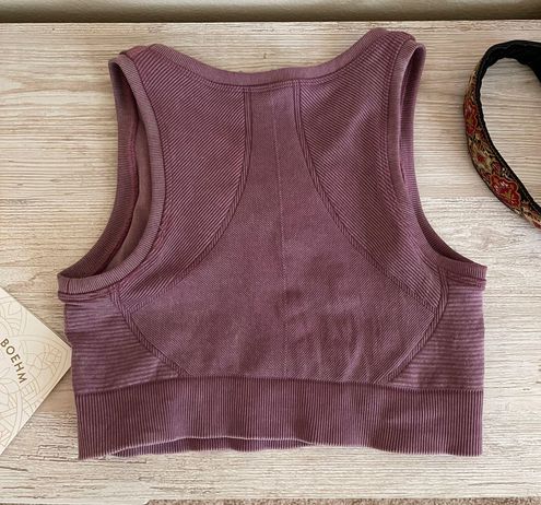 Alo Yoga Harmony And Balance Sports Bra Active Top Purple - $26