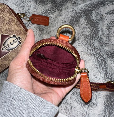 Coach Circular Coin Pouch Bag Charm