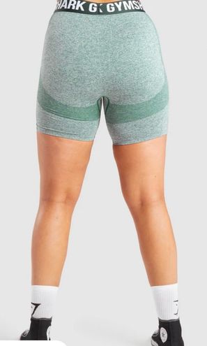 Gymshark Women's Flex Shorts Charcoal Marl Black Pull On Seamless Mid-Rise