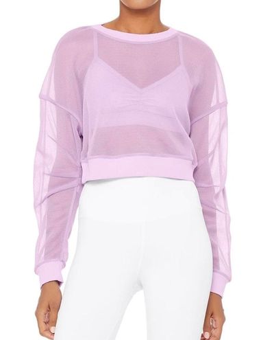 Alo Yoga Row Long Sleeve in Ultraviolet Purple Size M 96 25