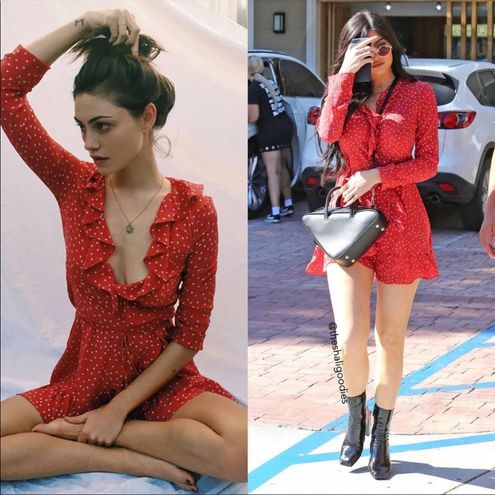 Realisation Par The Alexandra Mini Dress Red Star Size M