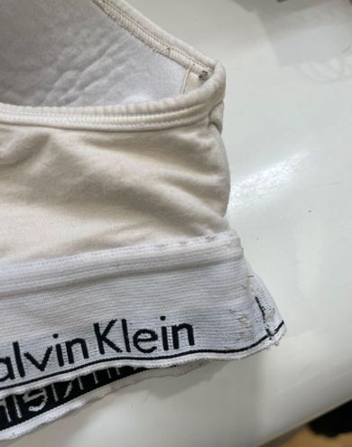 Calvin Klein White Lift Bralette Modern Cotton. Size M - $15 - From Ashley