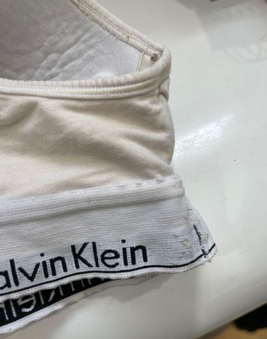 Calvin Klein White Lift Bralette Modern Cotton. Size M - $15 - From