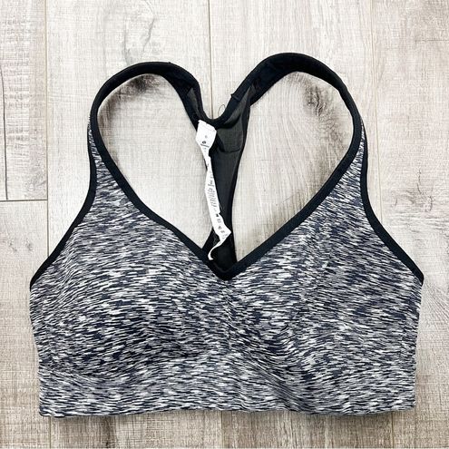 Lululemon Speed Up Sports Bra C/D Spaced Out Space Dye Black White