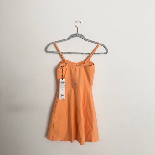 Alo Yoga Alosoft Courtside Tennis Dress Cantaloupe XS Orange - $189 New  With Tags - From Julie