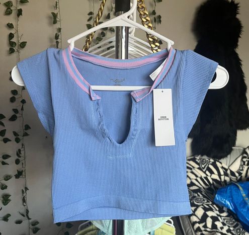 Urban Outfitters New Out From Under Go For Gold Seamless Top Blue Size M -  $32 New With Tags - From Pretty Gal