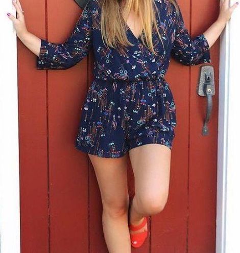 everly floral romper