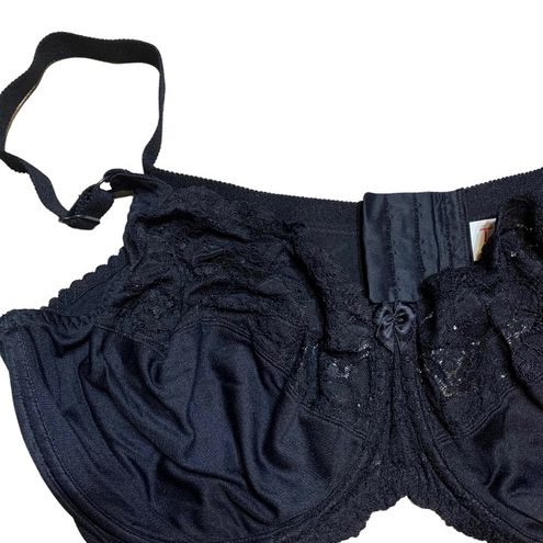 NWT BLACK TATIANA UNDERWIRE UNLINED BALCONETTE BRA-40F Size undefined - $13  New With Tags - From Chrissy