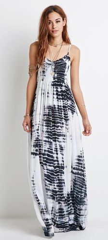 tie dye maxi dress forever 21