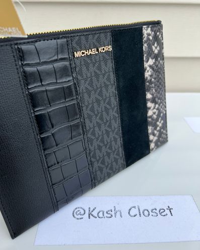 Michael Kors MK JST XL Zip Clutch Wristlet - Black - $99 (56% Off Retail)  New With Tags - From Kash