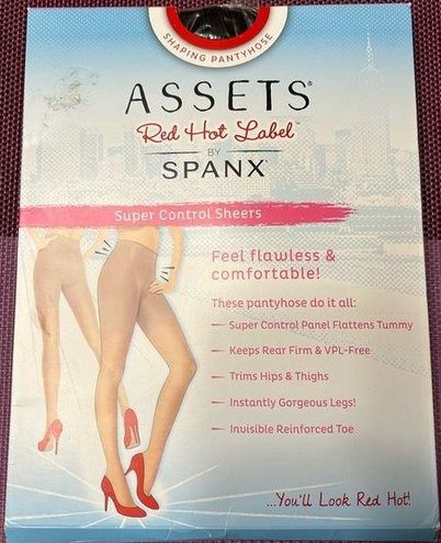 Spanx 🆕 Assets by Control Black Top Panty Hose