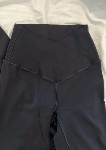 Aerie Crossover Flare Leggings Black - $31 - From Brie