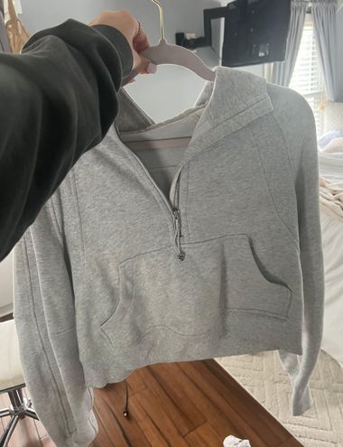 Lululemon Grey Half Zip Scuba Hoodie Gray - $76 (35% Off Retail