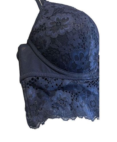 Adore Me Adored by underwire floral lace Demi cup bra size 34C - $9 - From  Holly