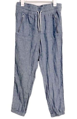 Athleta Cabo Linen Jogger Chambray Blue Size 8 - $45 - From Erin