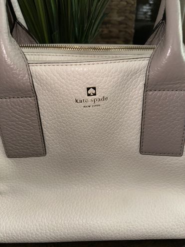 Kate Spade Southport Avenue Lydia Leather Satchel Bag, Magnolia/Clocktower