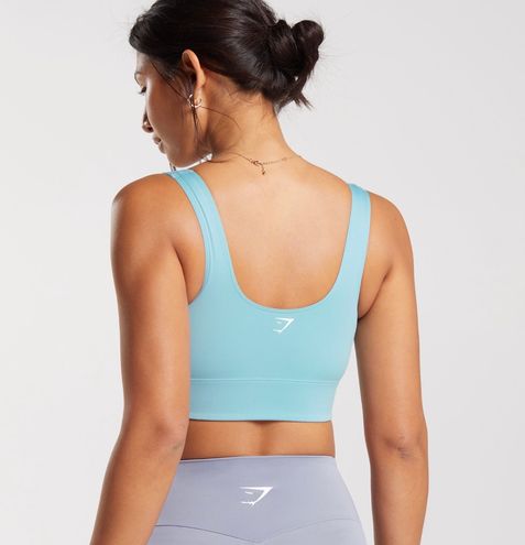 Gymshark Longline Sports Bra Blue Size L - $28 (26% Off Retail) - From  Cassie