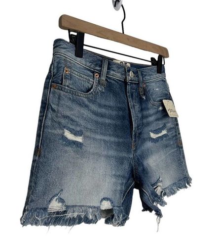 Free People Makai Cut Off Denim Shorts 25 / Shout and Twist