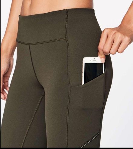 Lululemon Speed Up Crop Leggings Dark Olive 6 - $55 - From Kealy