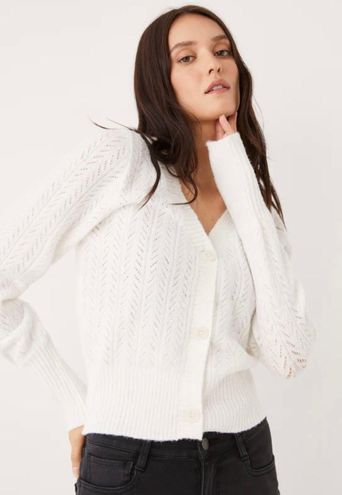 Frank And Oak The Pointelle Button-Up Top Bright White