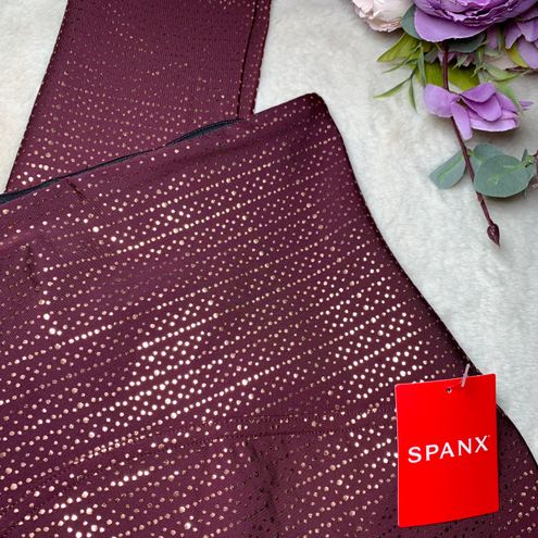 Spanx NWT Metallic Mist 7/8 Leggings Red - $67 (39% Off Retail) New With  Tags - From Leah