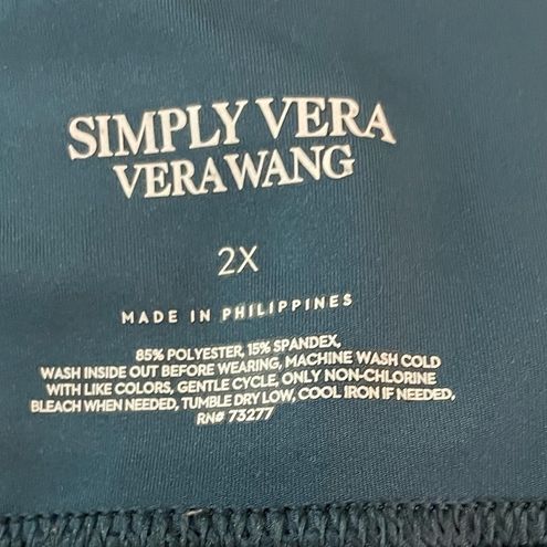 Simply Vera EUC/Blue Wang Faux Leather Leggings/Size 2X - $26 - From Crystal