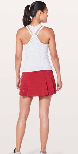 Lululemon Pace Rival Mid-Rise Skirt *Extra Long Dark Red, 58% OFF